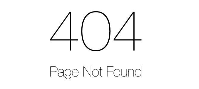 404 page